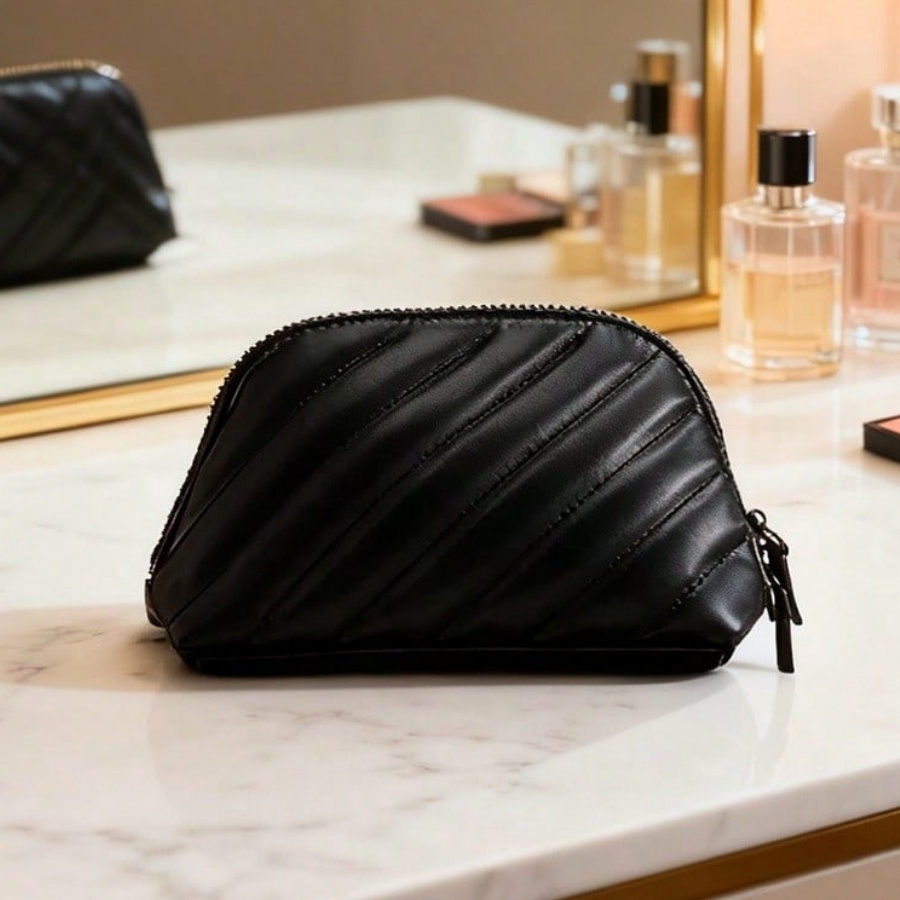 Ysl Beauty Makeup Bag - YSL Limited Edition Black Double Zipper