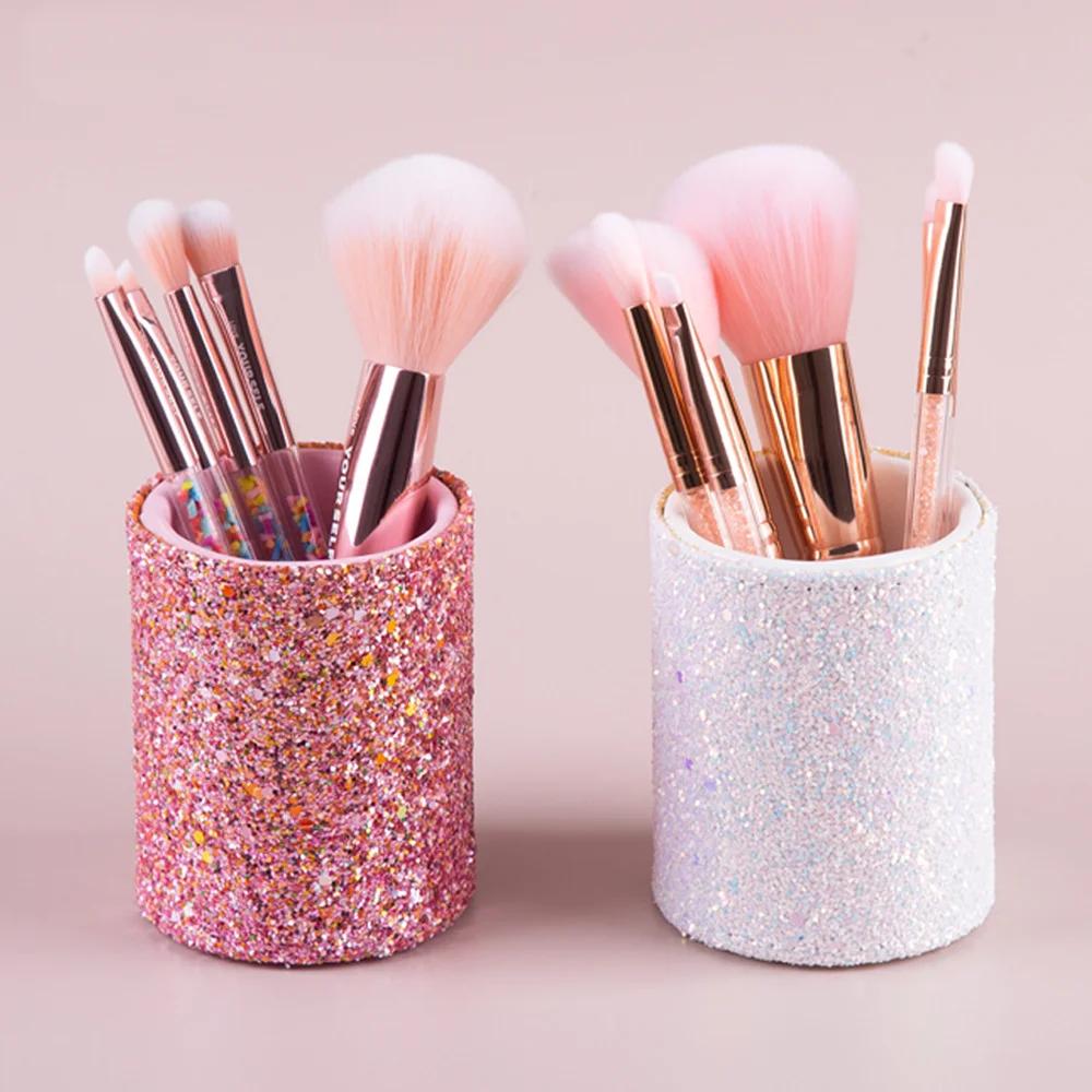 Beauty Makeup Lipstick - Sparkling Makeup Brush Bucket Cosmetic Storage