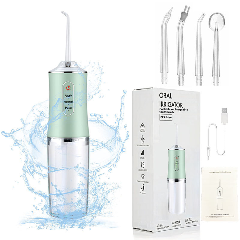 Micellar Water Cleanser - Professional Flossing Portable Electric 4Nozzle Toothbrush