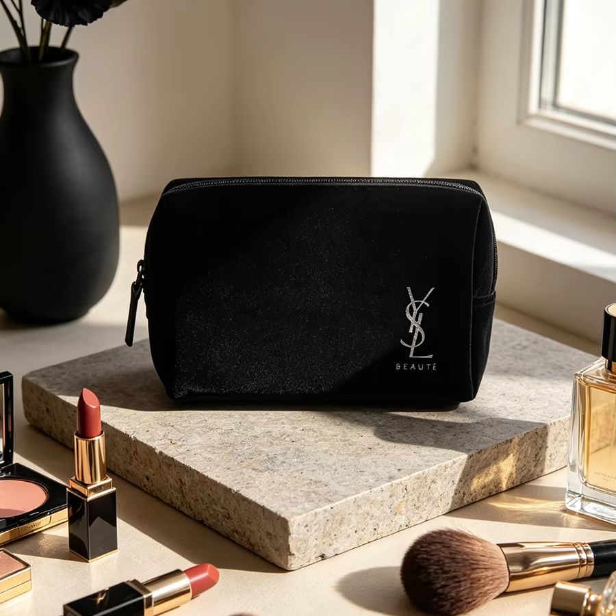 YSL’s Bag Black Printed Cosmet - огляд і ціна Ysl Beauty Makeup Bag