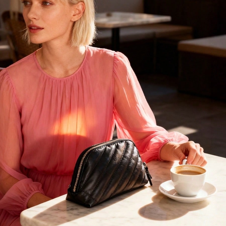 YSL Limited Edition Black Doub - огляд і ціна Ysl Beauty Makeup Bag