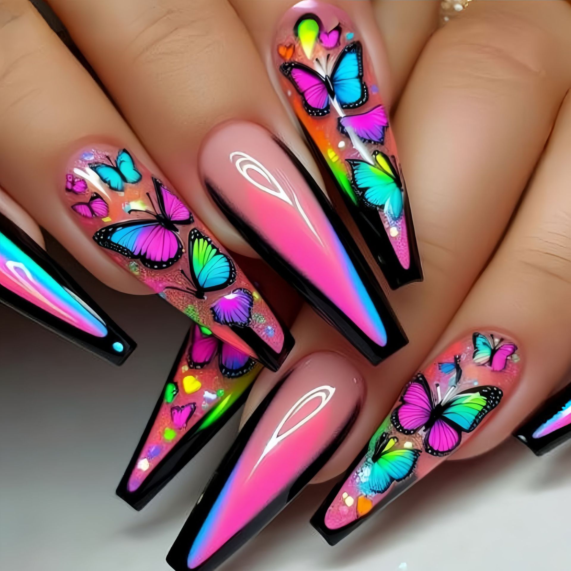 Short Medium long fake nails f - огляд і ціна Nail Extension Tips