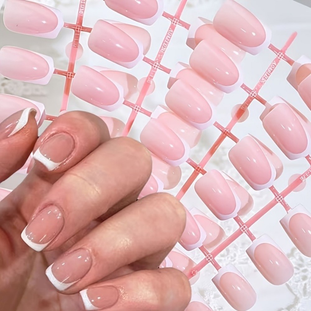 120PCS Short Square French Tip - огляд і ціна Nail Extension Tips
