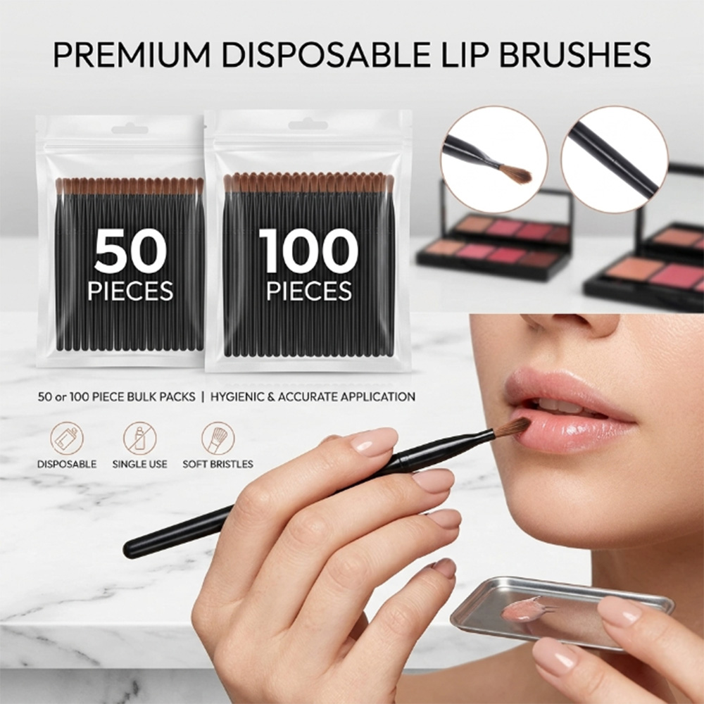 50/100pcs Disposable Lip Brush - огляд і ціна Beauty Makeup Lipstick