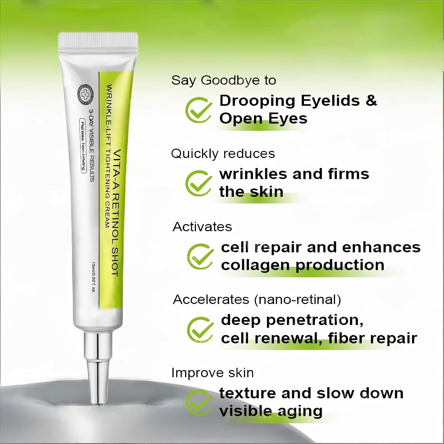 Retinal Shot Tightening Booste - огляд і ціна Anti-Aging Face Cream