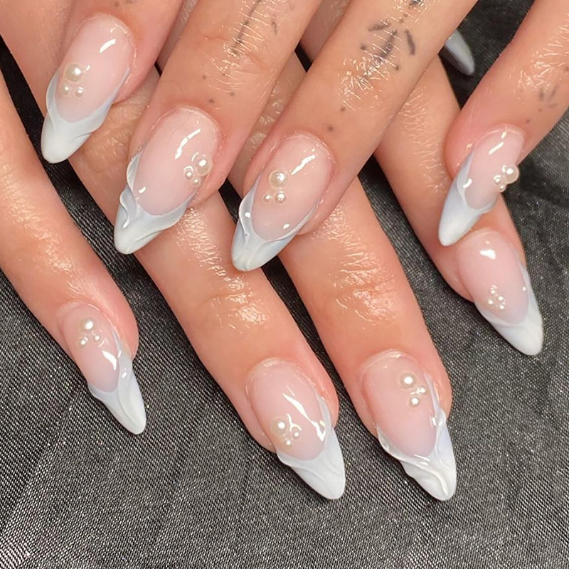 24pcs Simple Green French Fake - огляд і ціна Nail Extension Tips
