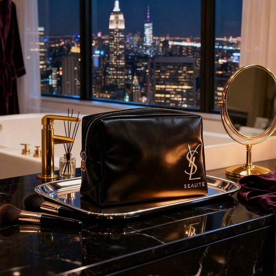YSL Designer Classic Black Cos - огляд і ціна Ysl Beauty Makeup Bag