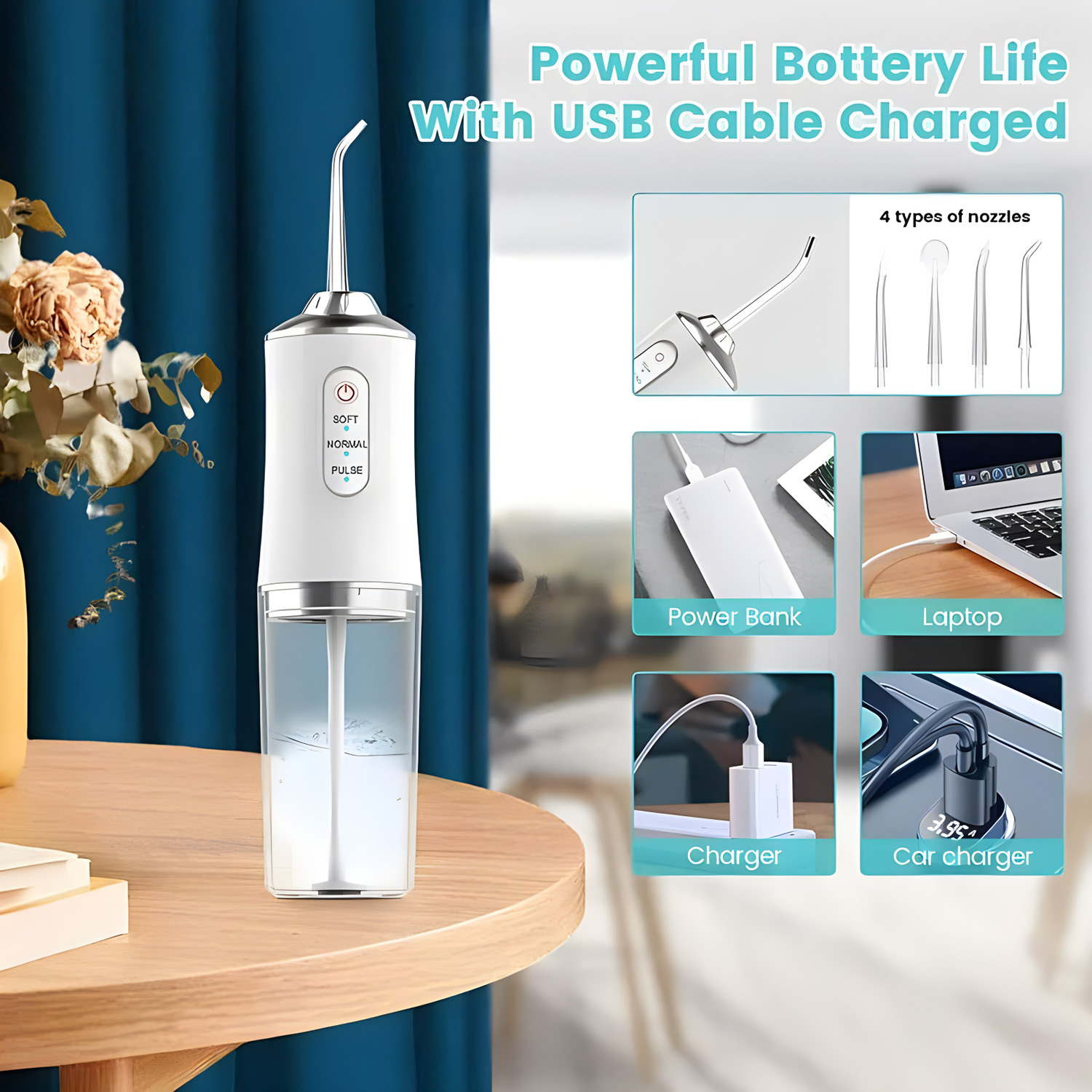 Portable Oral Irrigator USB Re - огляд і ціна Micellar Water Cleanser