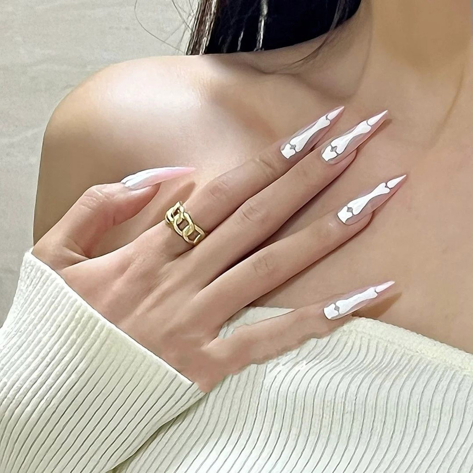 Handamde Halloween Style False - огляд і ціна Nail Extension Tips