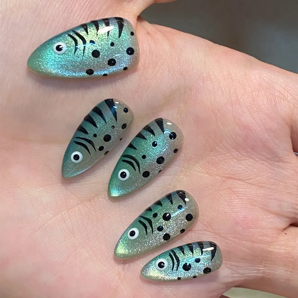 French Tip Press On Nails Long - огляд і ціна Nail Extension Tips
